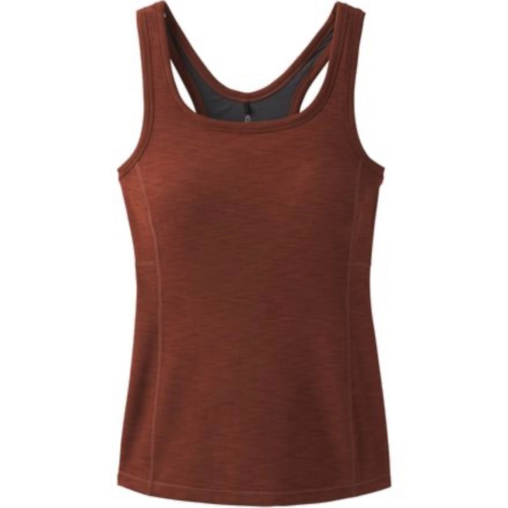 prAna Ribbed Becksa Tank, Medium, Built In Bra